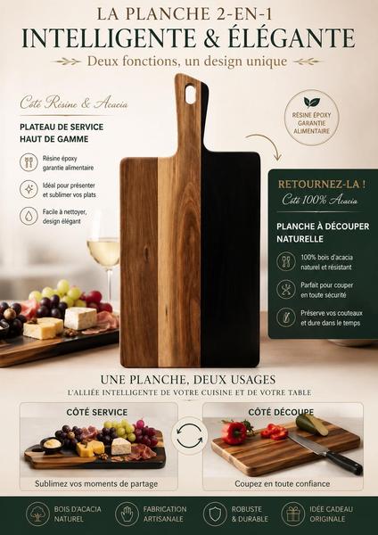 concept de planche intelligente deux faces