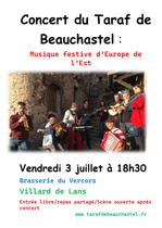 Concert du Taraf de Beauchastel_Villard-de-Lans