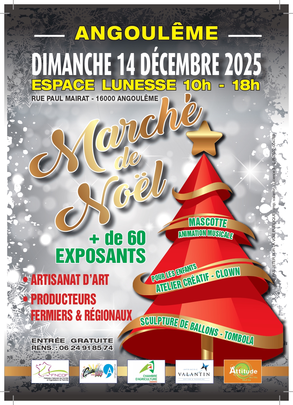Marché de Noël à l'Espace Lunesse