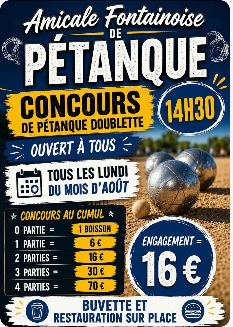 Concours de pétanque