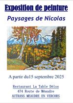 Paysages de Nicolas - exposition de peinture_Autrans-Méaudre en Vercors