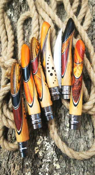 Igor Charon - Couteaux Opinel sculptés à Val Cenis-Bramans