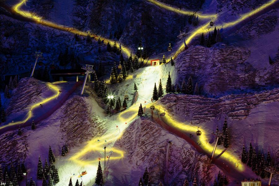 Fête des lumières sur la montagne
