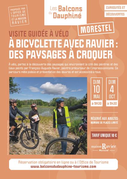 Visite guidée : à bicyclette avec Ravier, des paysages à croquer à Morestel !_Balcons du Dauphiné