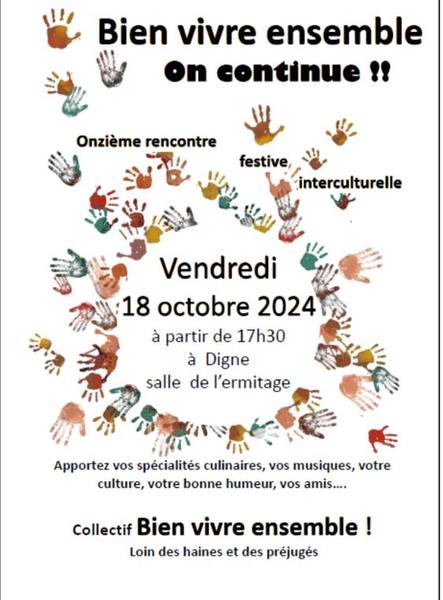 Fête de Bien Vivre Ensemble Le 18 oct 2024