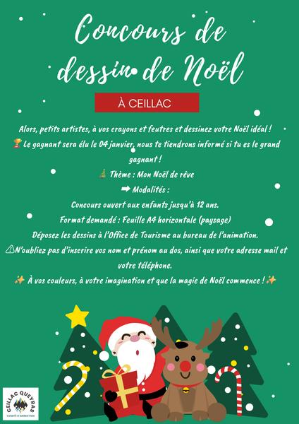 Concours de dessin de Noël_Ceillac - © comité d'animations