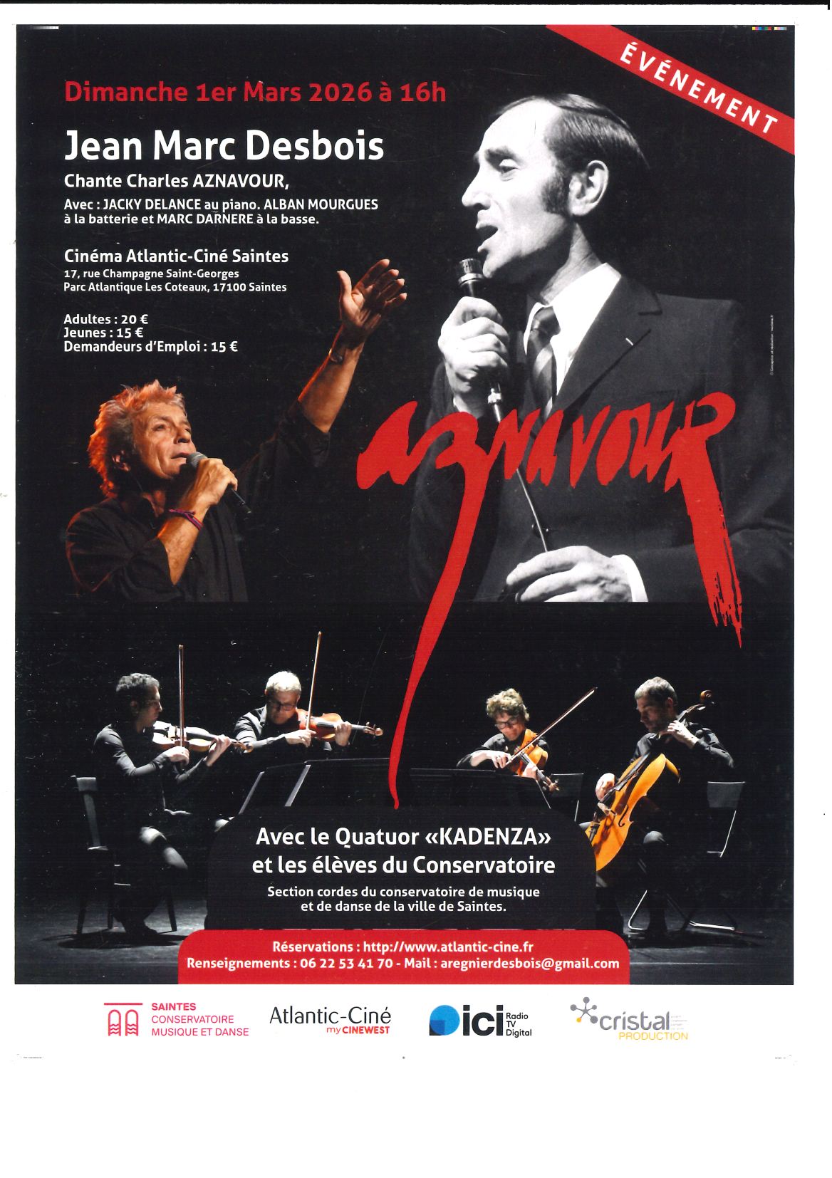 Concert - Jean-Marc Desbois chante Charles Aznavour