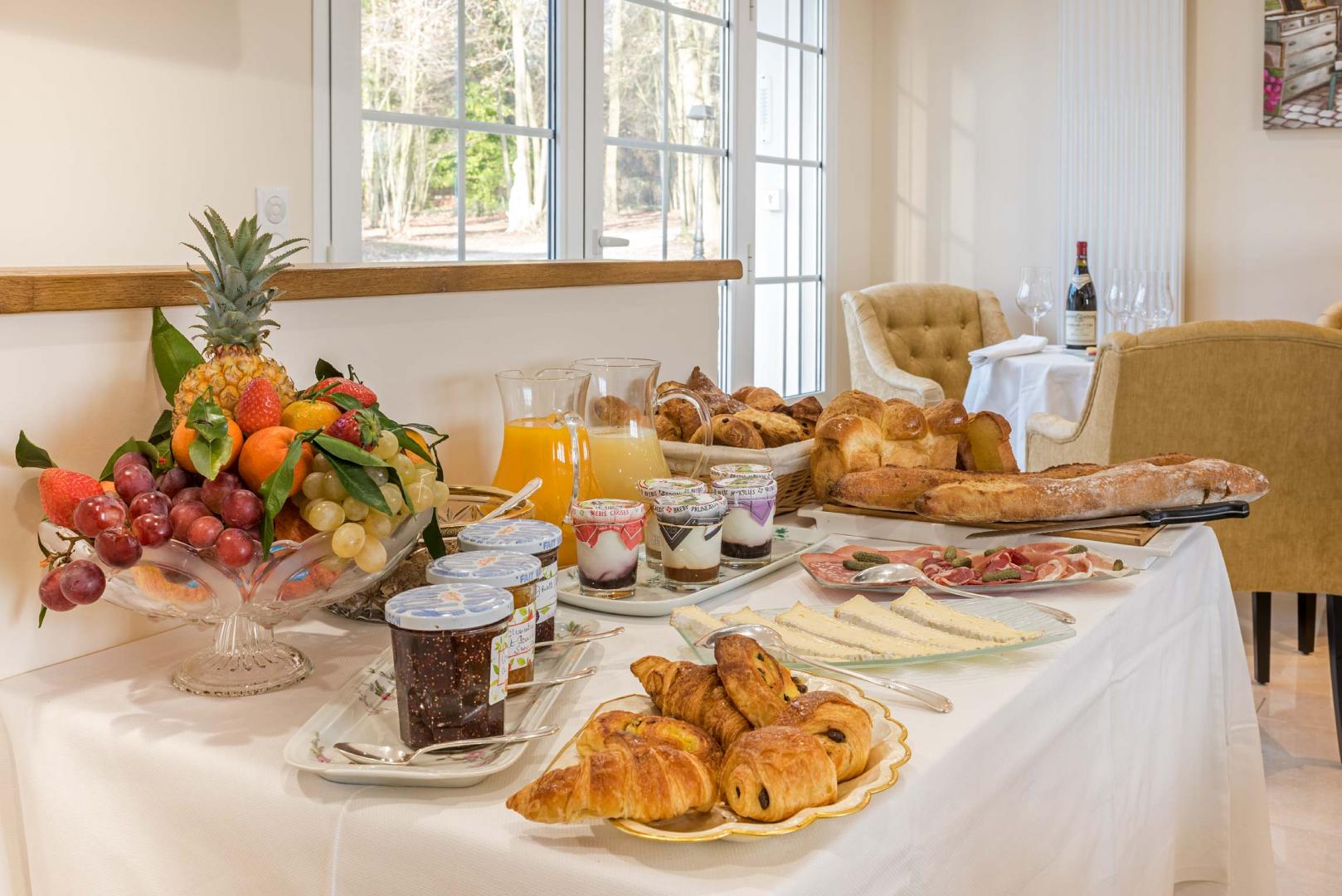 petit déjeuner brunch du matin compris