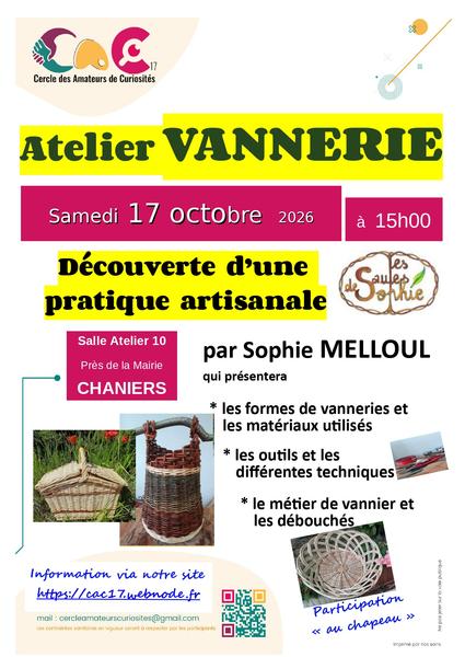 Atelier Vannerie à Chaniers