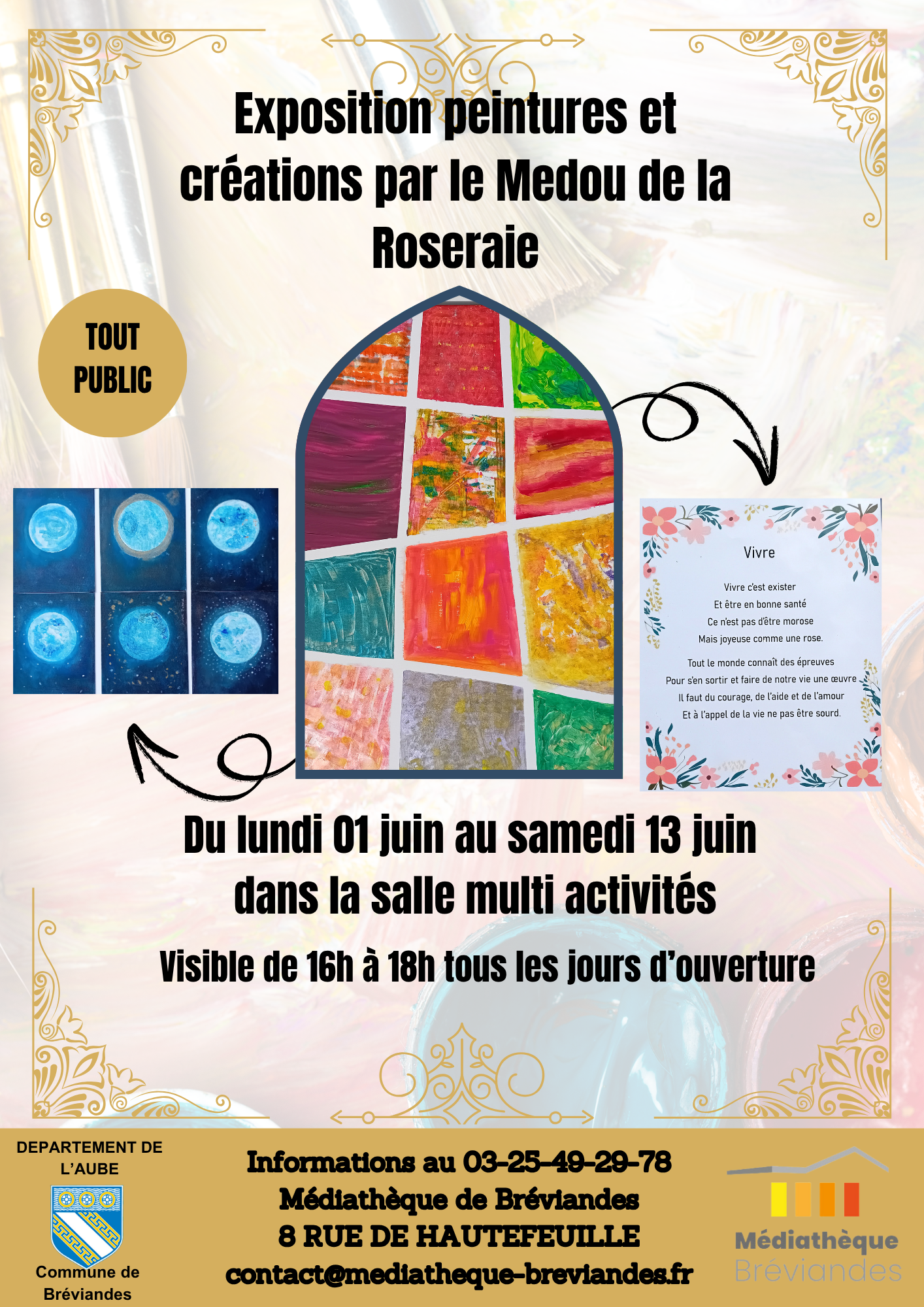 Exposition de peintures et de poèmes