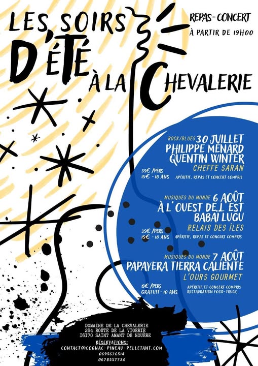 Soirée concert au Domaine  A l'ouest de l'est et Babai Lugu