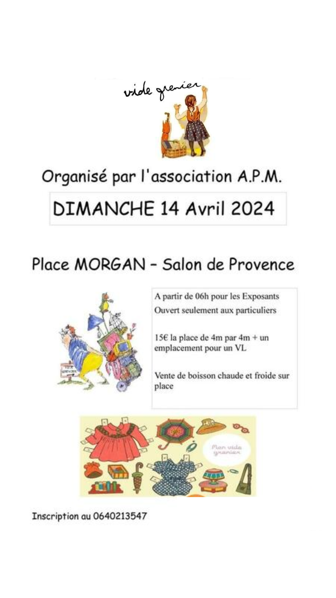 Vide Grenier de l association A.P.M. Salon de Provence Office