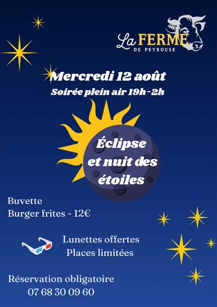 Soirée éclipse et nuit des étoiles