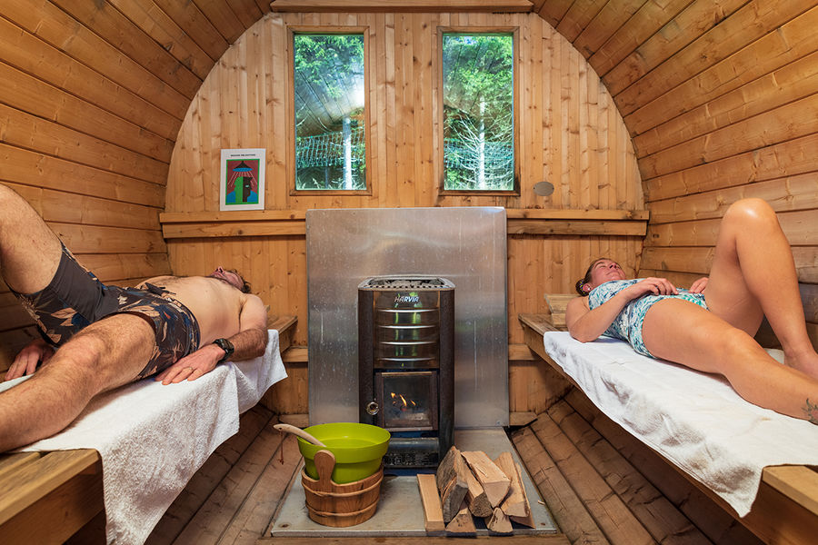 Sauna de l'espace bien-être de la Praille Sauna de l'espace bien-être de la Praille