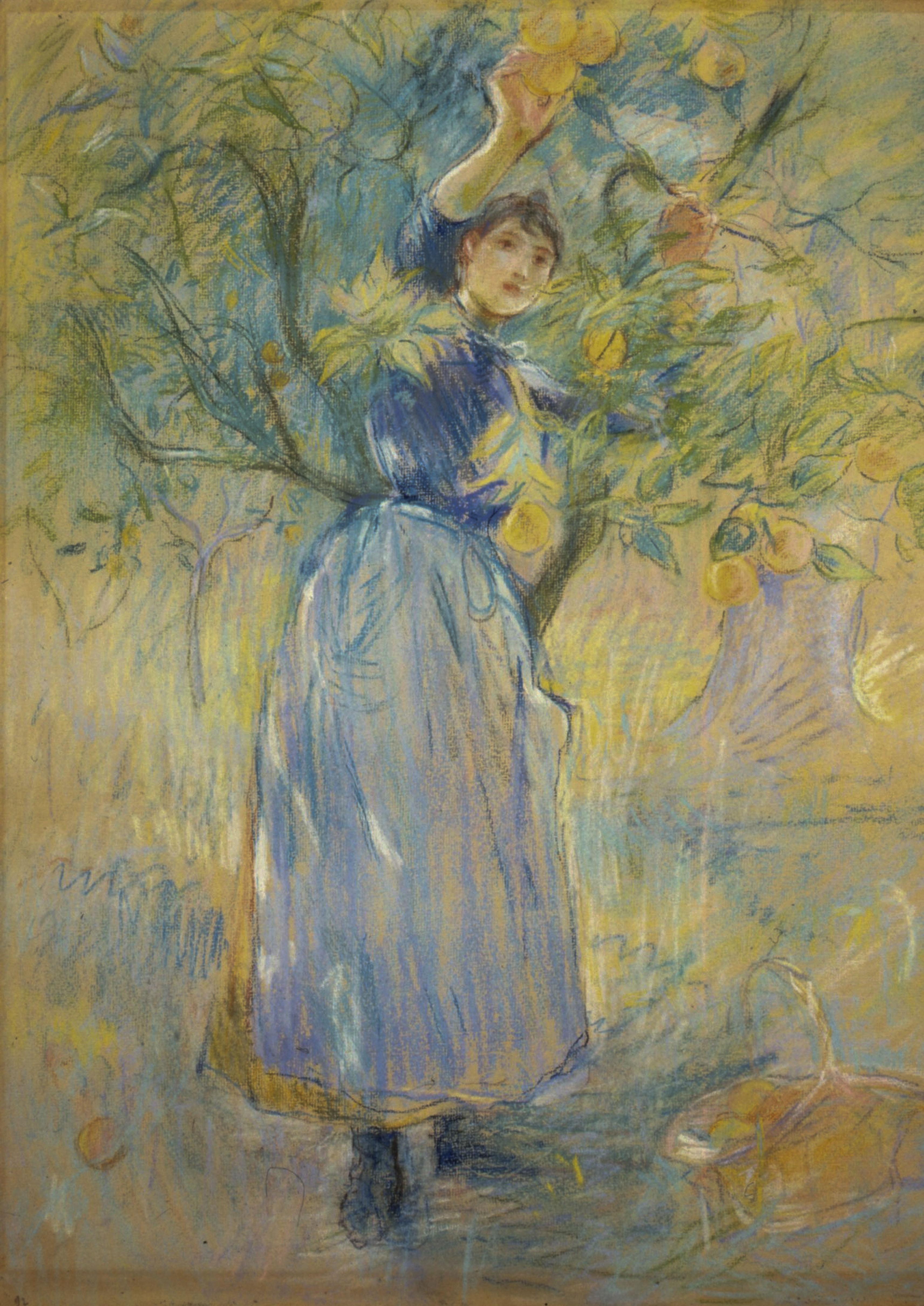 Berthe Morisot La cueillette des oranges à Cimiez, 1889