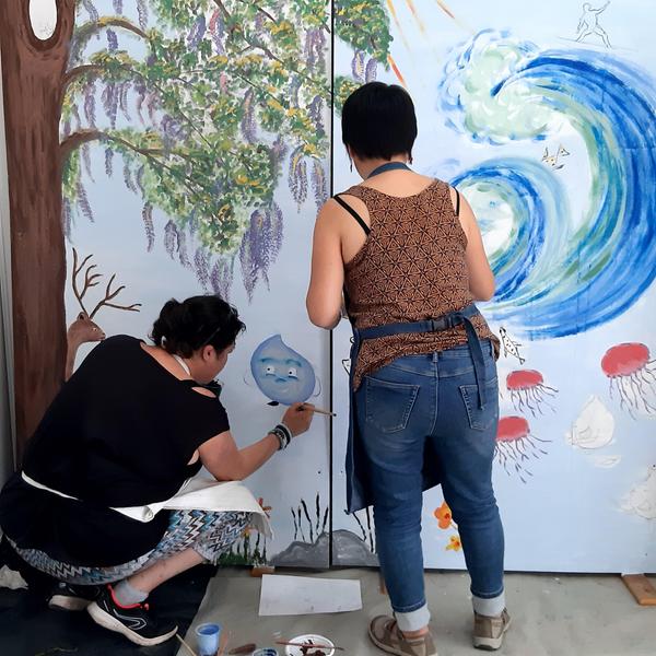 Journée peinture collective