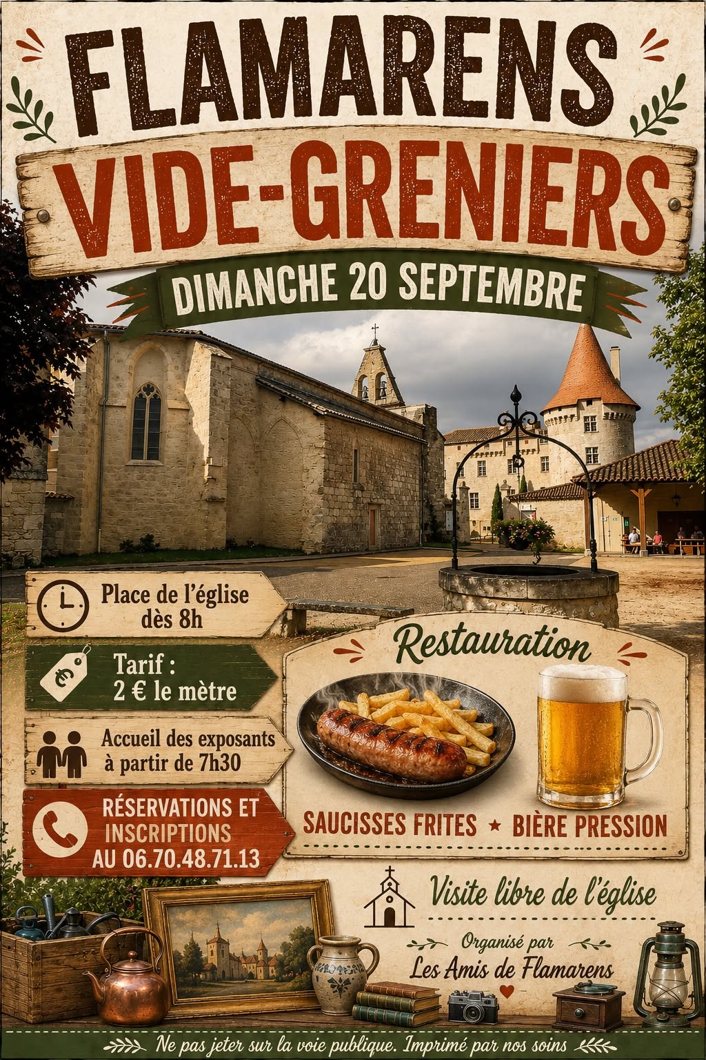 Vide grenier à Flamarens_Flamarens