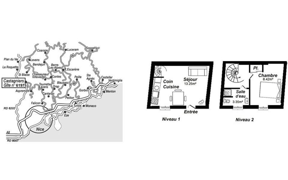 Gîte N°1 Espace des Oliviers-Le plan-Castagniers-Gîtes de France des Alpes-Maritimes