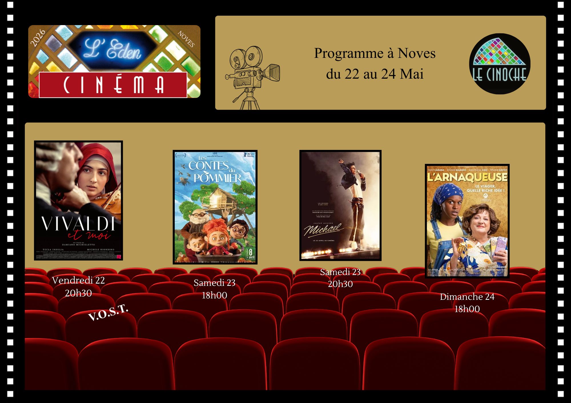 Programme Cinéma de L'Eden