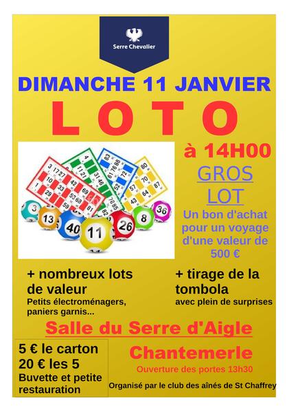 Loto des anciens_Saint-Chaffrey - © @clubdesaines