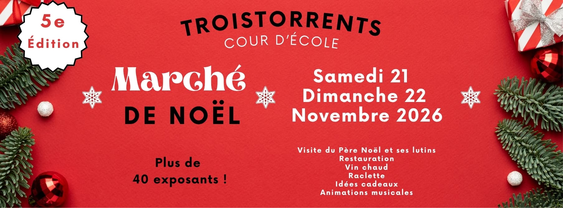 Bandeau Marché Noël
