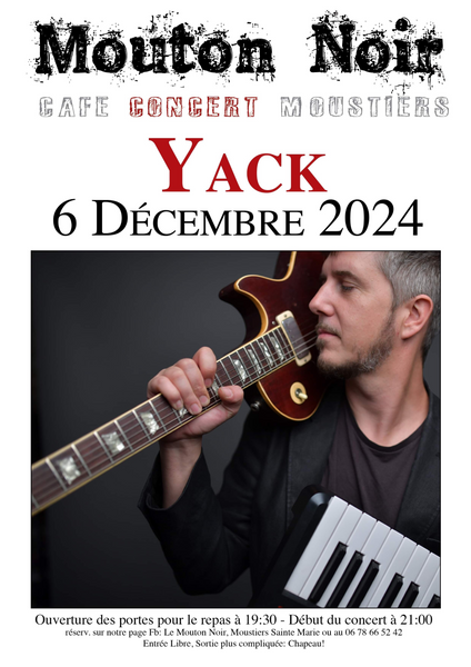 Yack en concert au Mouton Noir