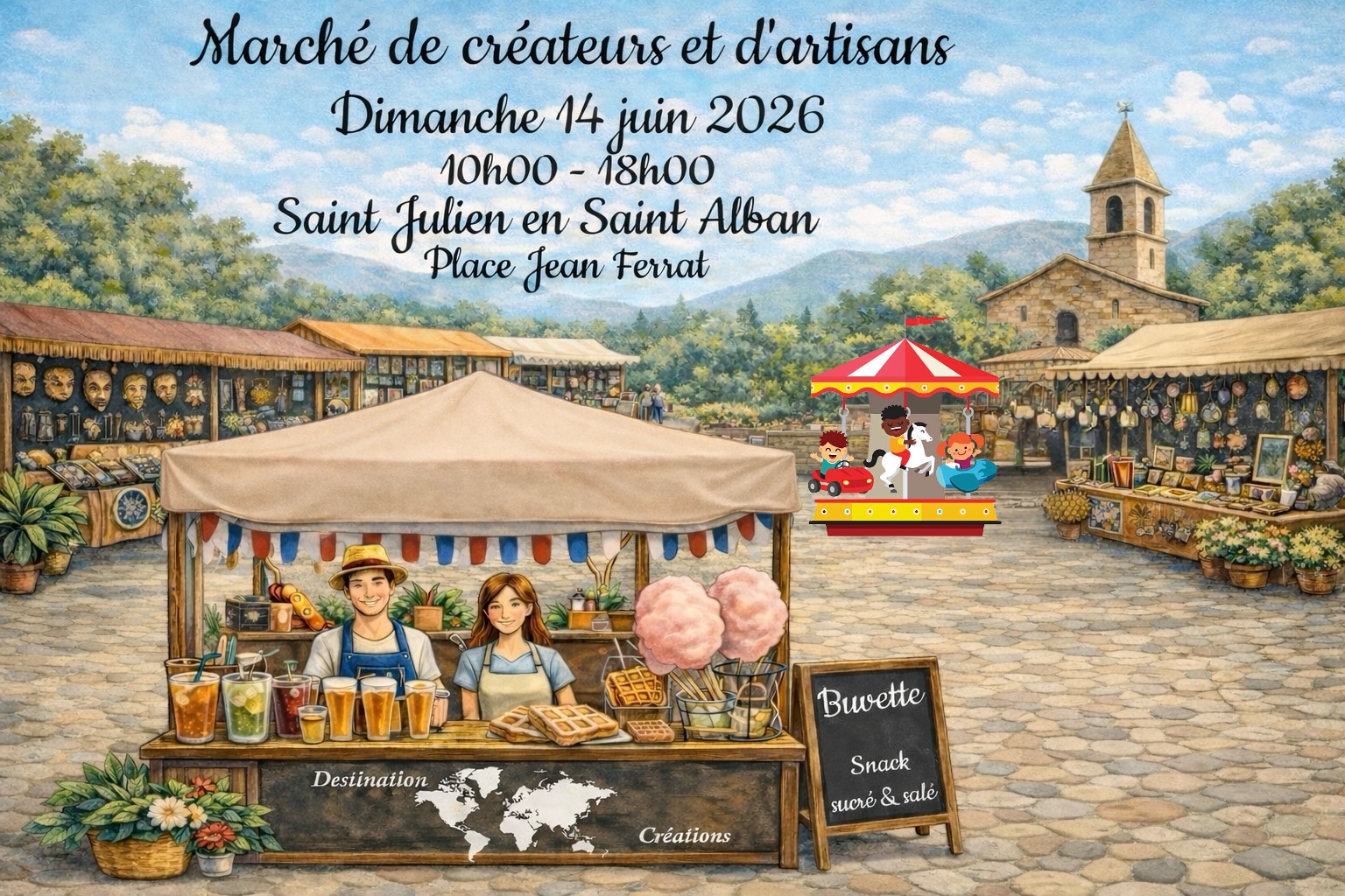 Marché de créateurs, d'artisans et de producteurs