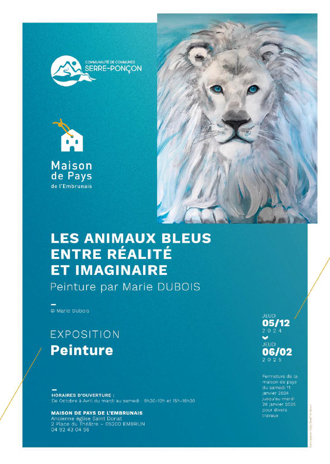 Exposition - Les animaux bleus : Entre réalité et imaginaire_Embrun