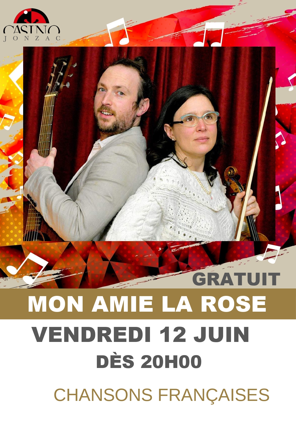 Concert Mon Amie La Rose au Casino