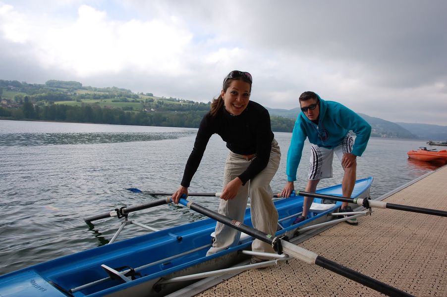 Aviron double intermediaire