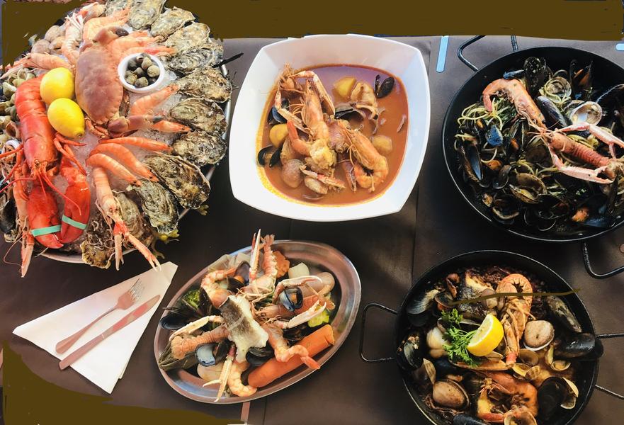 Bouillabaisse, paella, aïoli, fruits de mer 