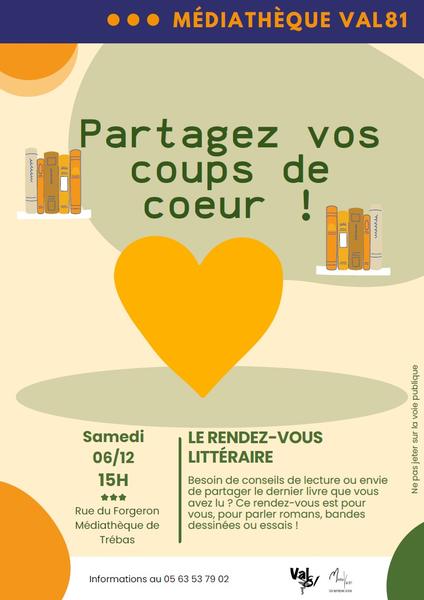 Partagez vos coups de cœur littéraires - Trébas