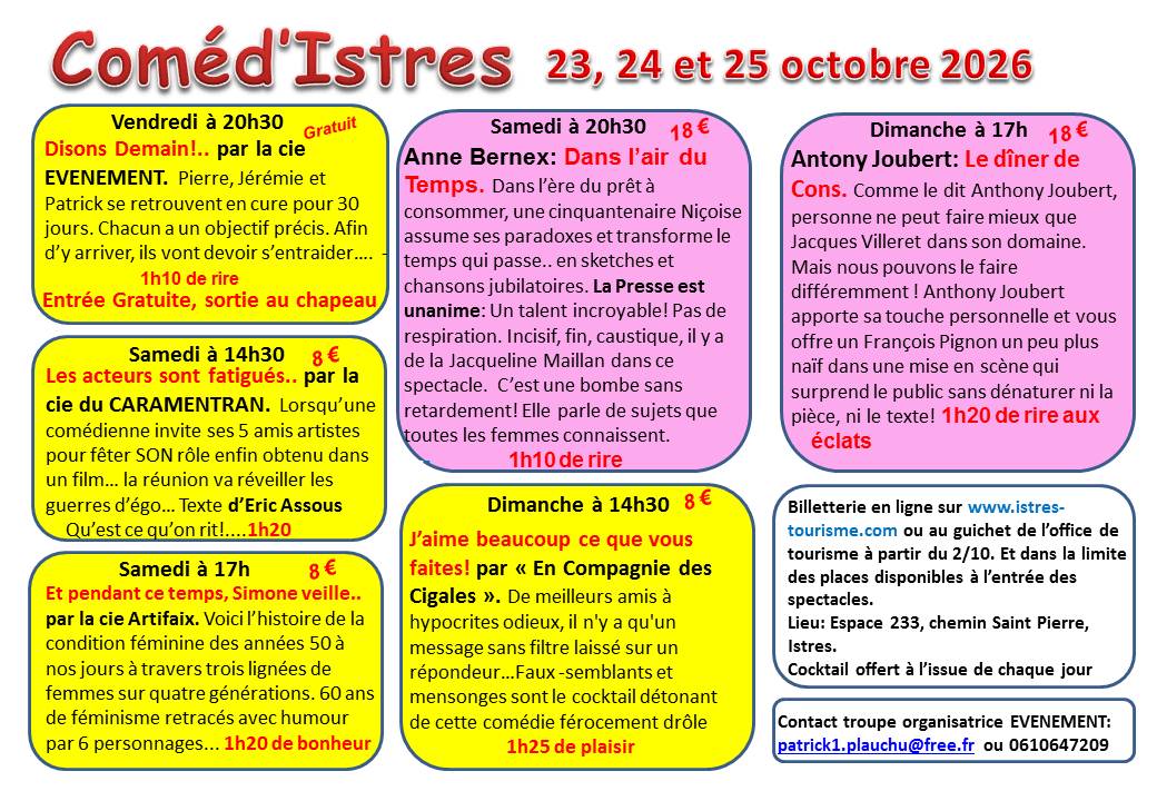 Disons Demain !.. - Coméd'Istres