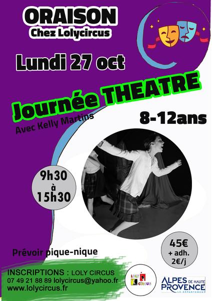Journée découverte théâtre 8/12 ans
