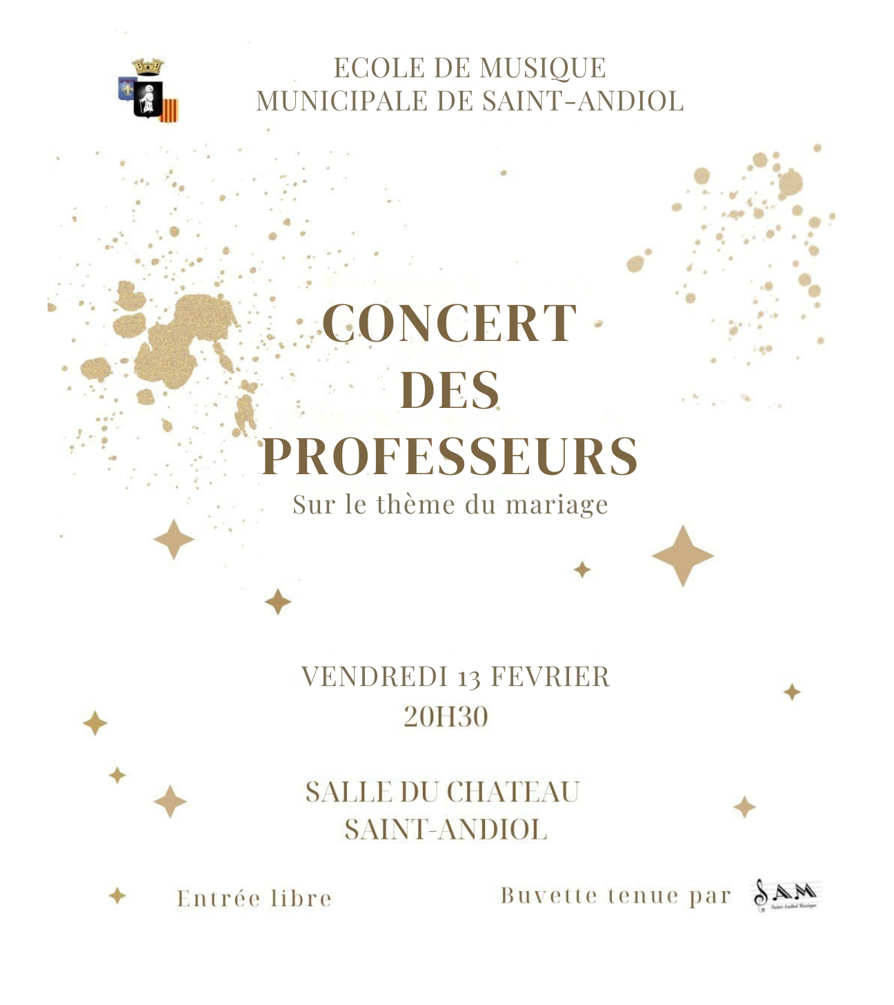 Concert des professeurs de l'école de musique