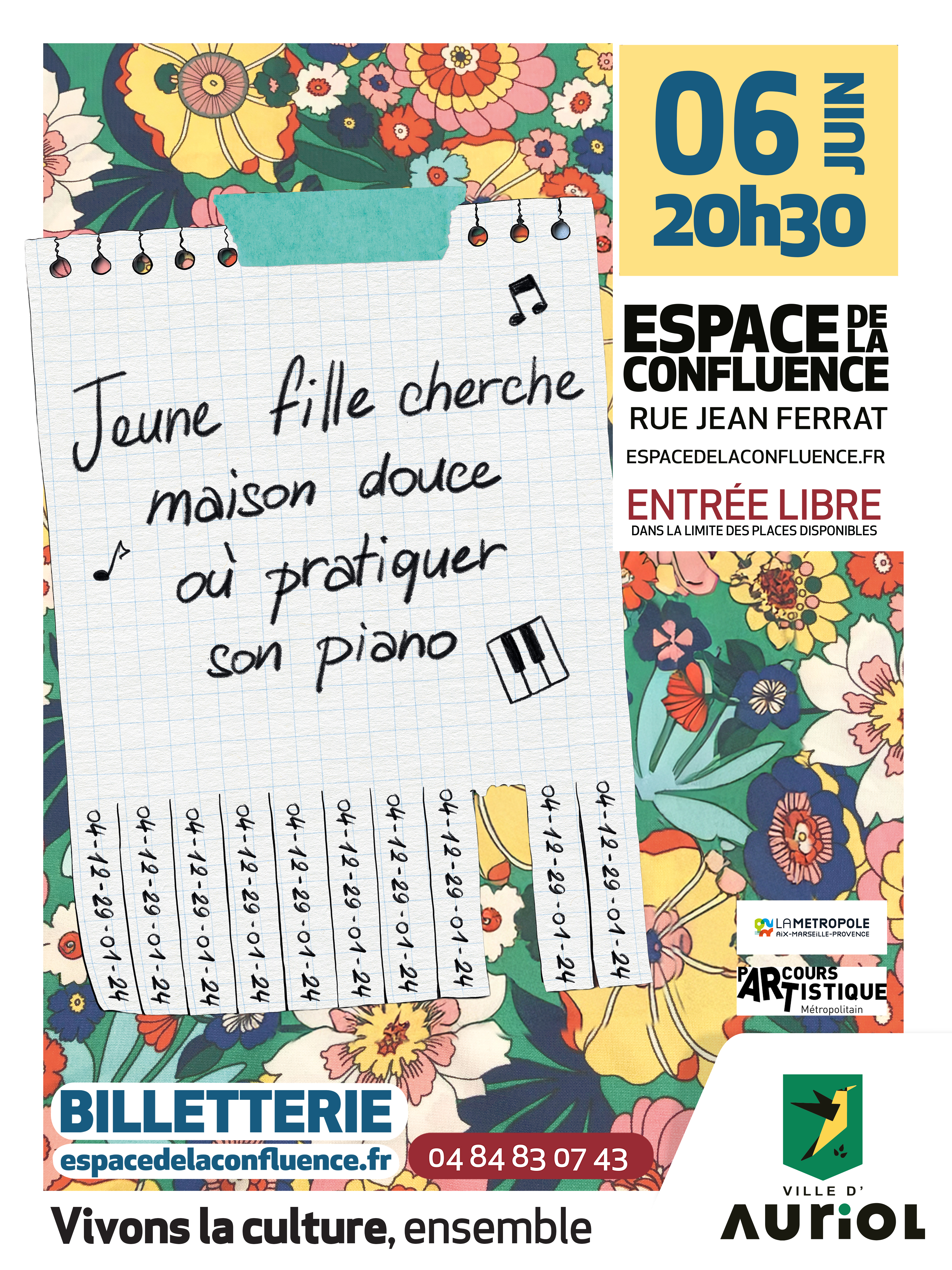 Jeune fille cherche maison douce où pratiquer son piano - Spectacle musical