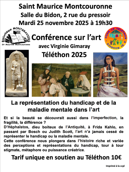 Conférence sur l’art - Téléthon 2025