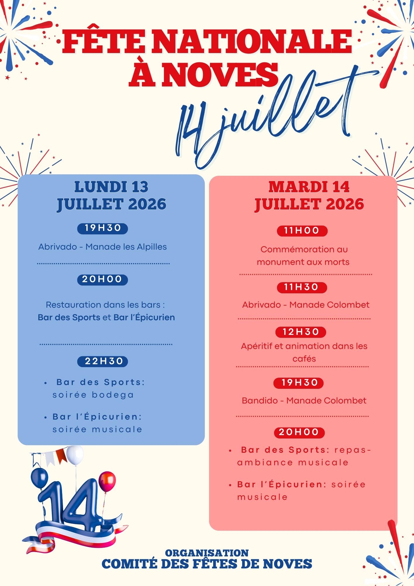 Festivités du 14 Juillet