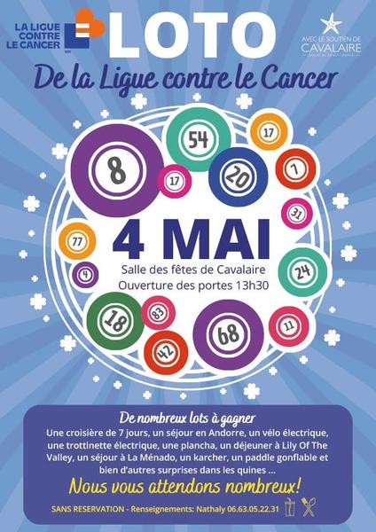 Cavalaire-Sur-Mer : Loto de la Ligue Contre le Cancer