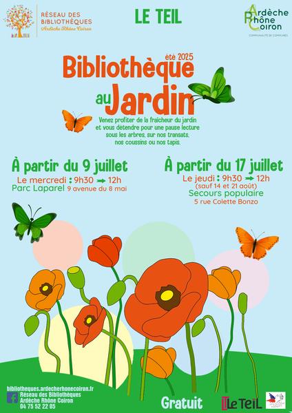 bibliothèque au jardin_Le Teil