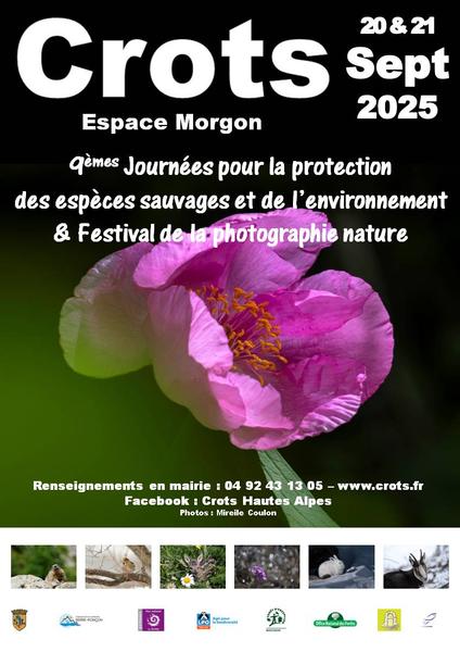 9èmes Journées pour la Protection des Espèces Sauvage et de l'Environnement & festival de la photo nature - © Mairie de Crots 9èmes Journées pour la Protection des Espèces Sauvage et de l'Environnement & festival de la photo nature - © Mairie de Crots