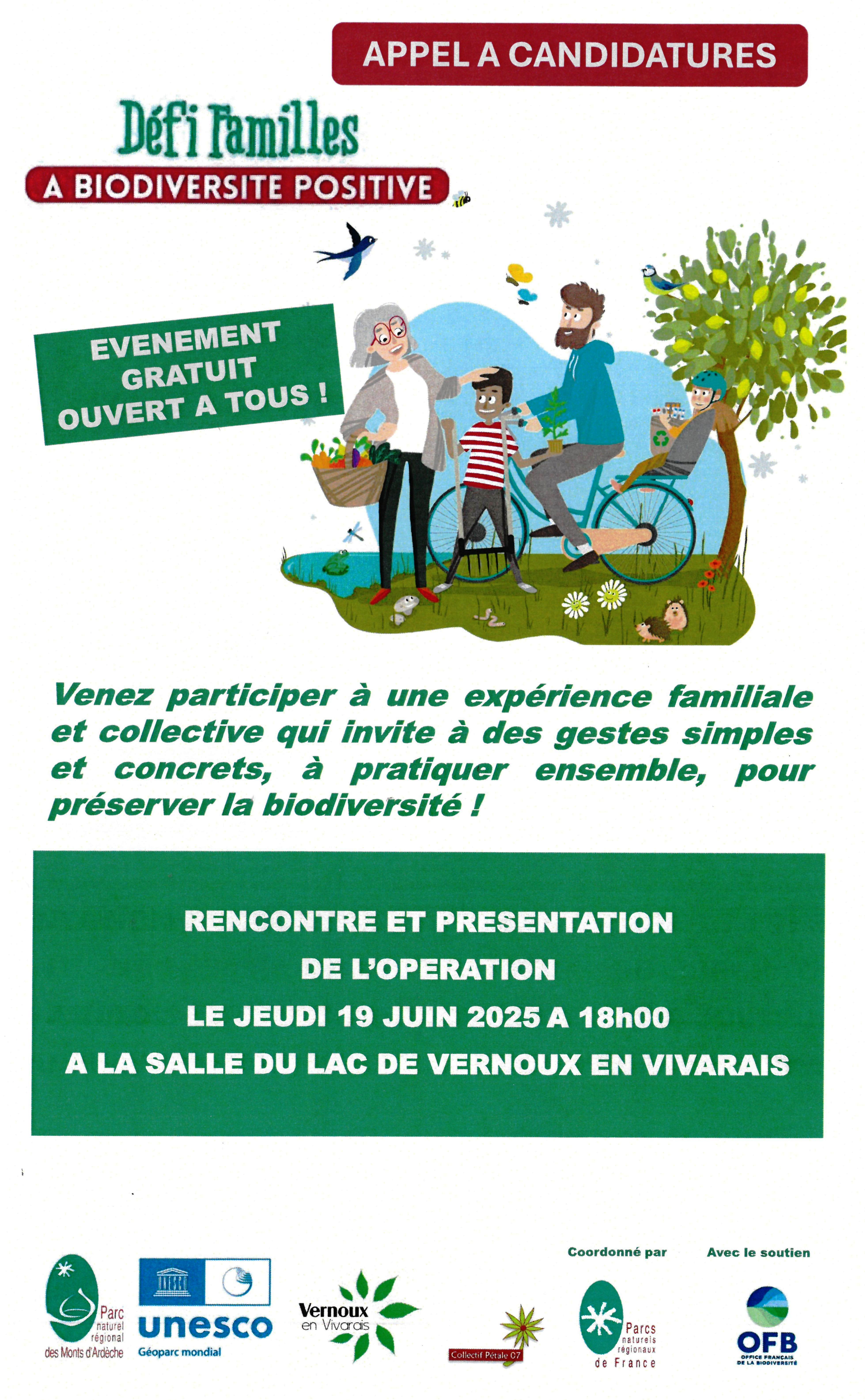 Rendez-vous futés ! : Réunion de présentation de l'opération Défi familles à biodiversité positive
