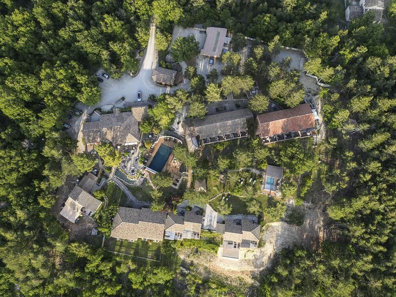 Domaine du Val de Sault vue aerienne
