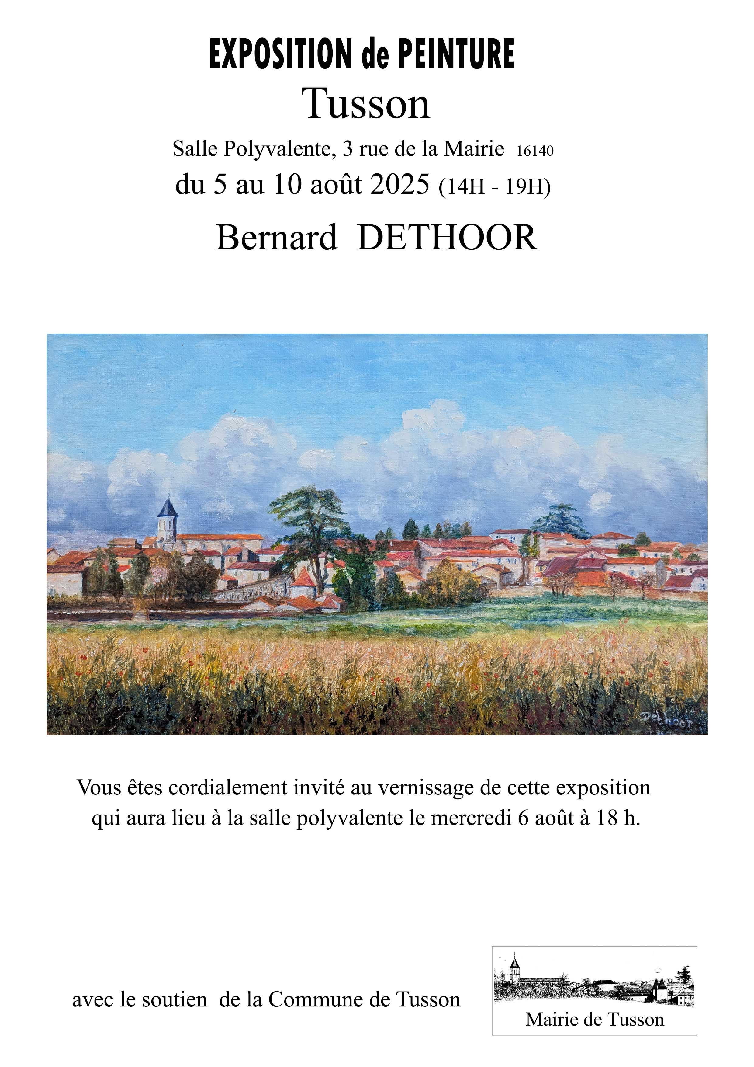 Exposition de peintures_Tusson