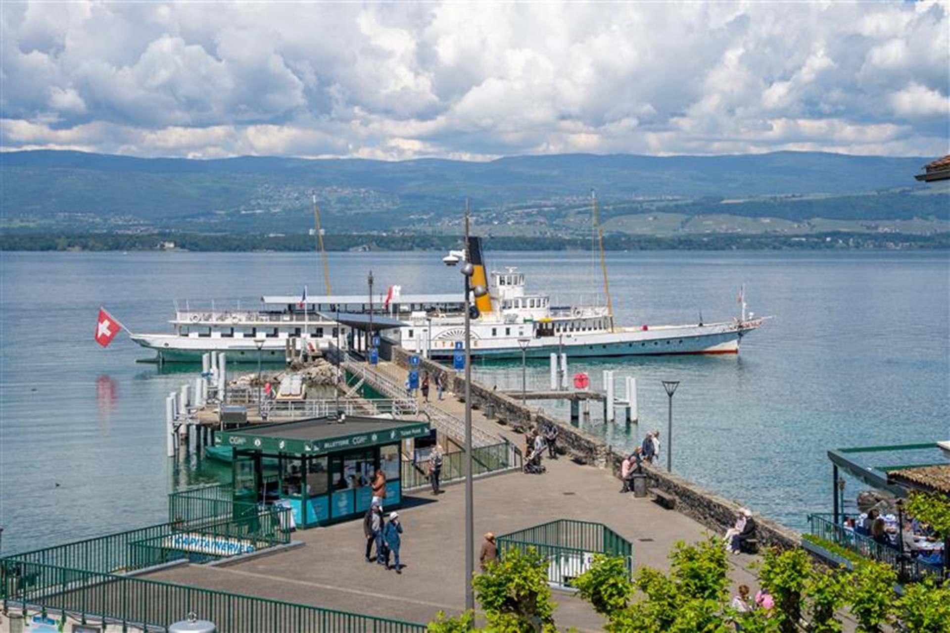 Photo du guichet du port d'Yvoire