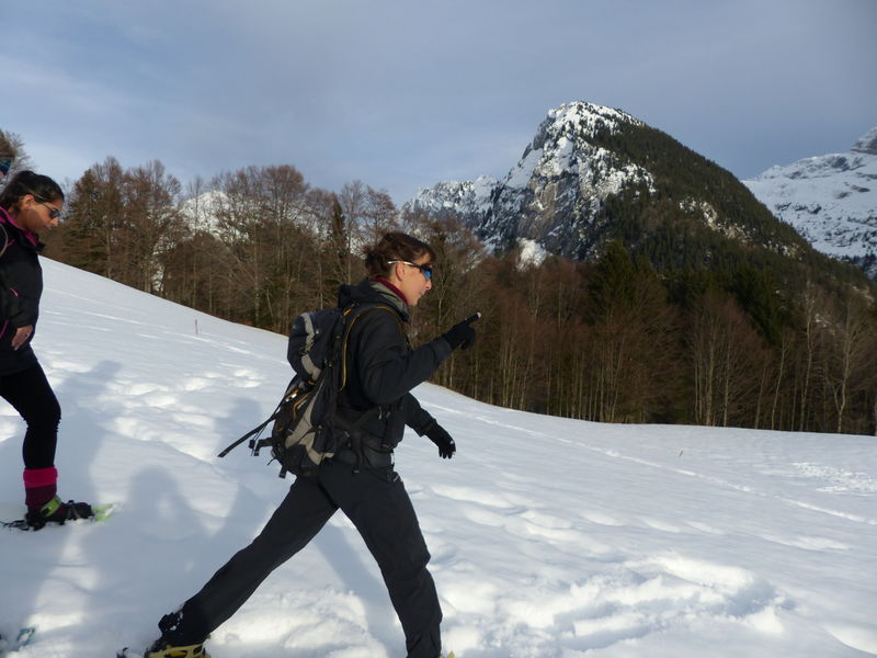 Marche afghane en raquettes