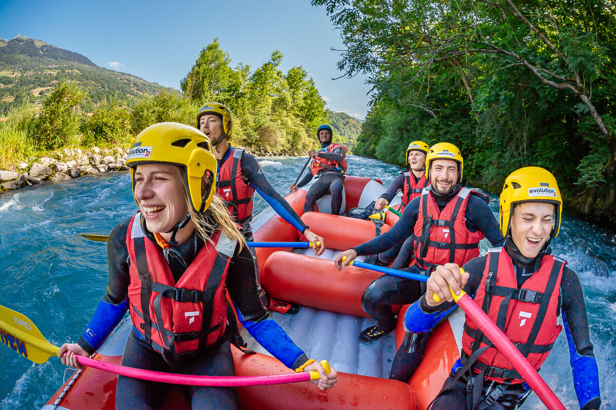 Descente en rafting sur la Dranse - parcours découverte