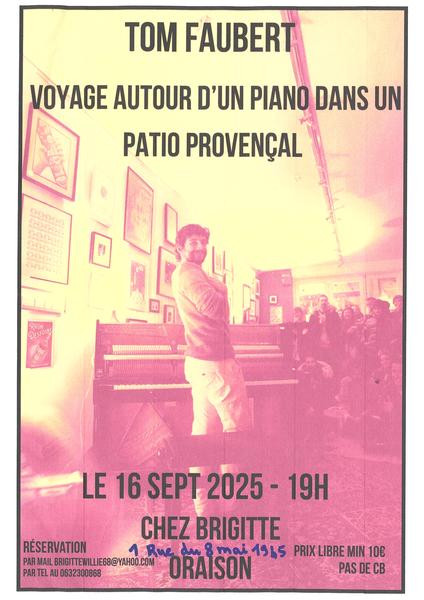Tom Faubert "voyage autour d'un piano"