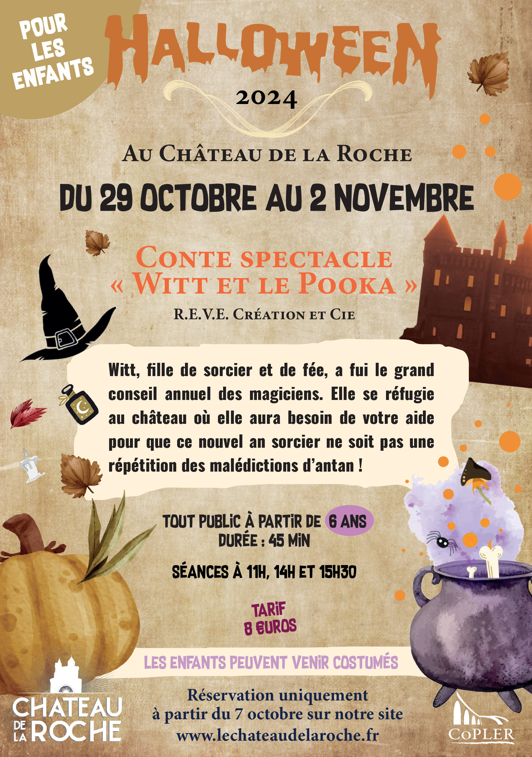 Halloween au Château de la Roche:  Conte Spectacle 