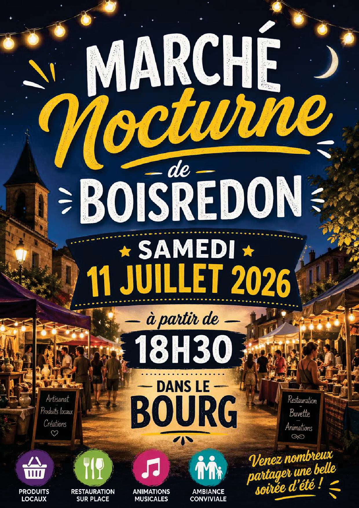 Marché nocturne de Boisredon